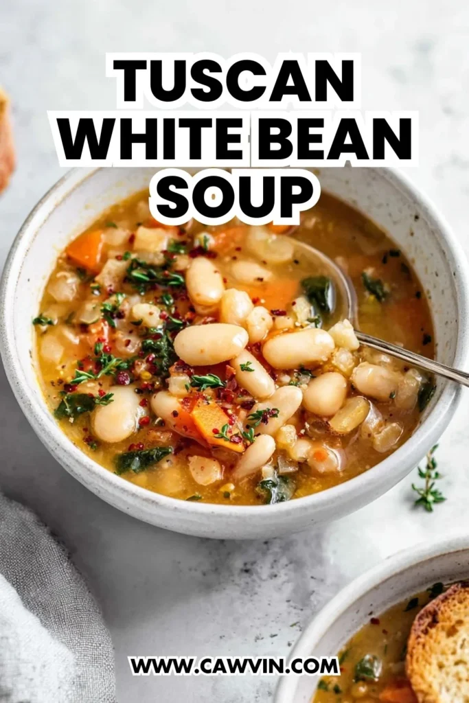 Tuscan White Bean Soup - Easy Peasy Recipes