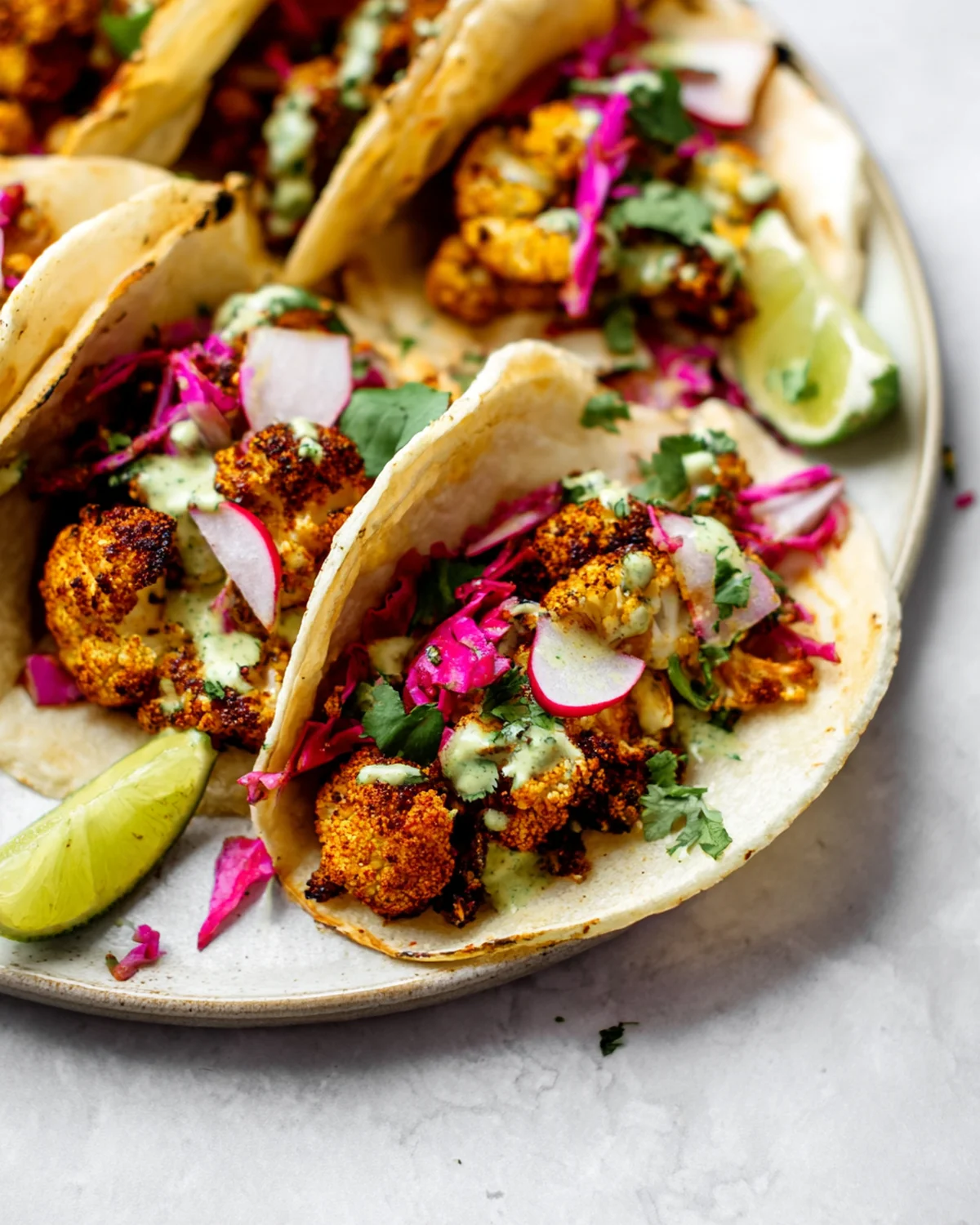 Vegan Roasted Cauliflower Tacos - Image 3
