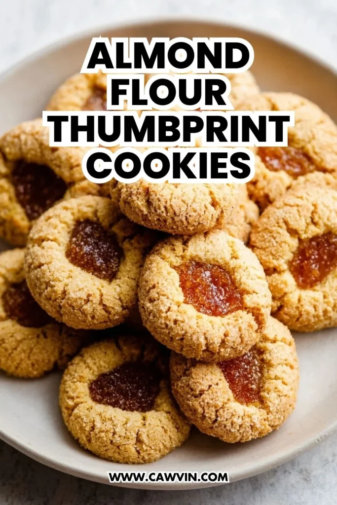 Almond Flour Thumbprint Cookies - Easy Peasy Recipes