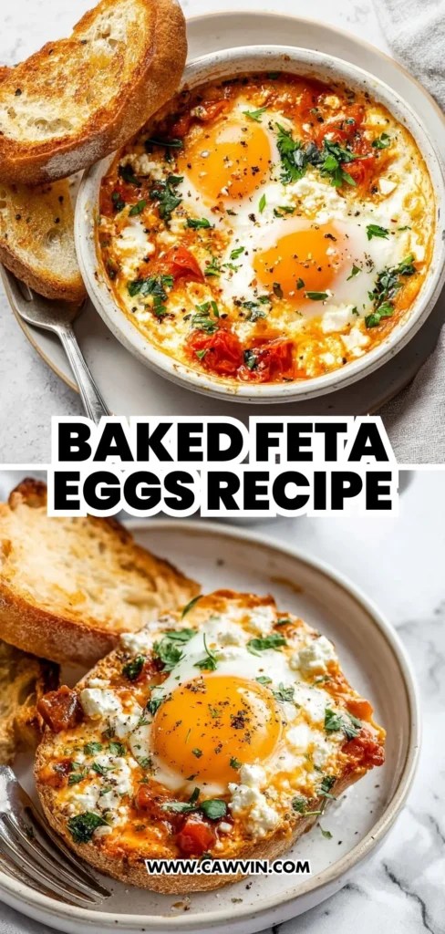 Baked Feta Eggs Recipe 2 1 - Easy Peasy Recipes