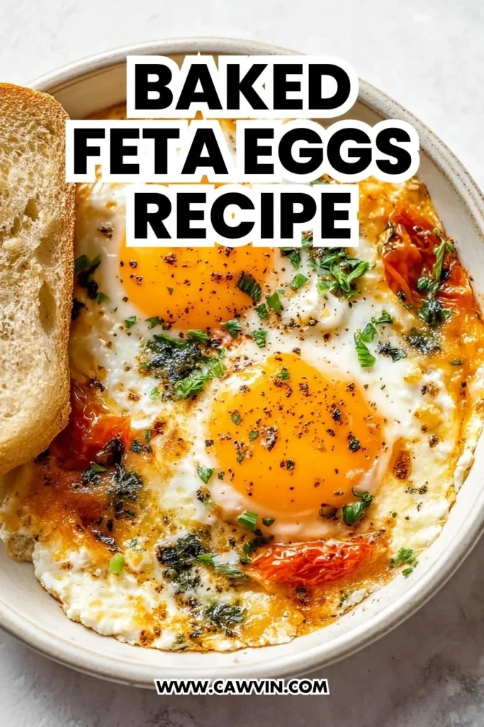 Baked Feta Eggs Recipe - Easy Peasy Recipes