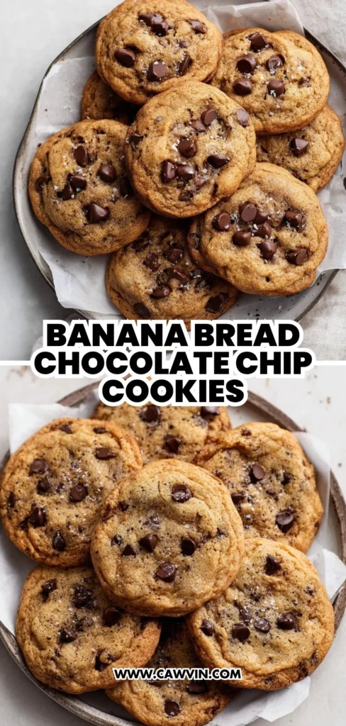 Banana Bread Chocolate Chip Cookies 2 1 - Easy Peasy Recipes