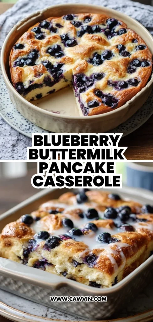 Blueberry Buttermilk Pancake Casserole Recipe 2 1 - Easy Peasy Recipes