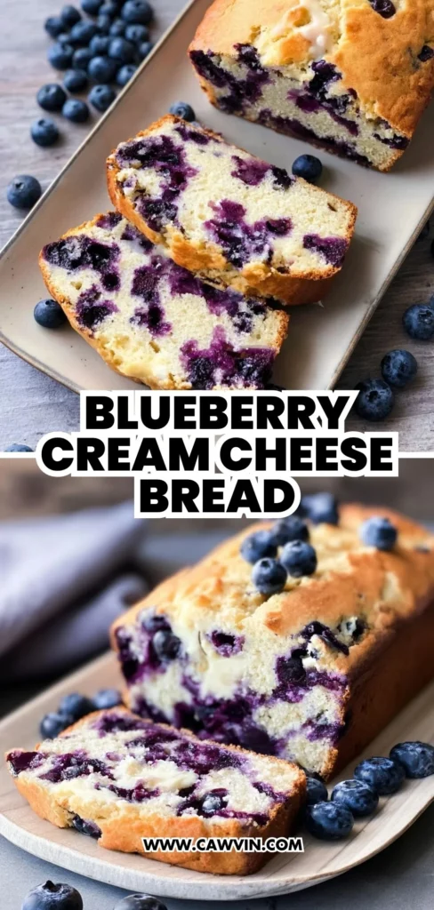Blueberry Cream Cheese Bread 2 1 - Easy Peasy Recipes