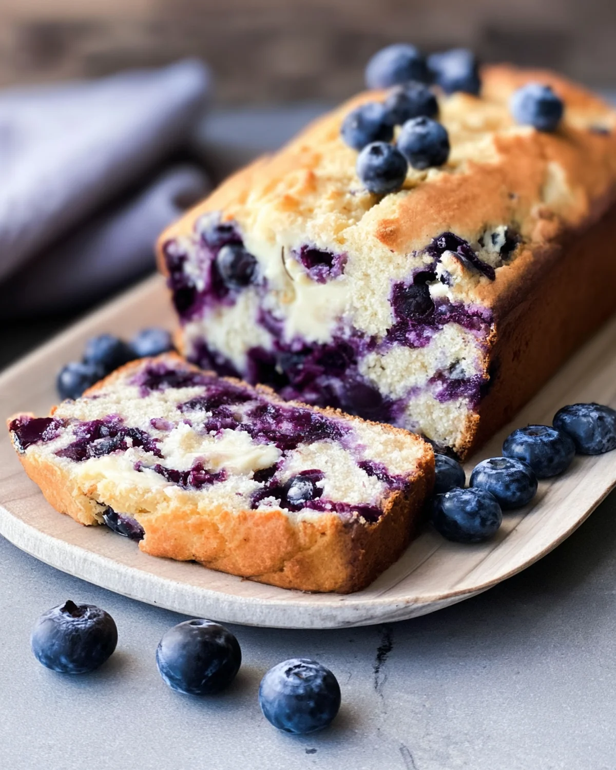 Blueberry Cream Cheese Bread - Image 3
