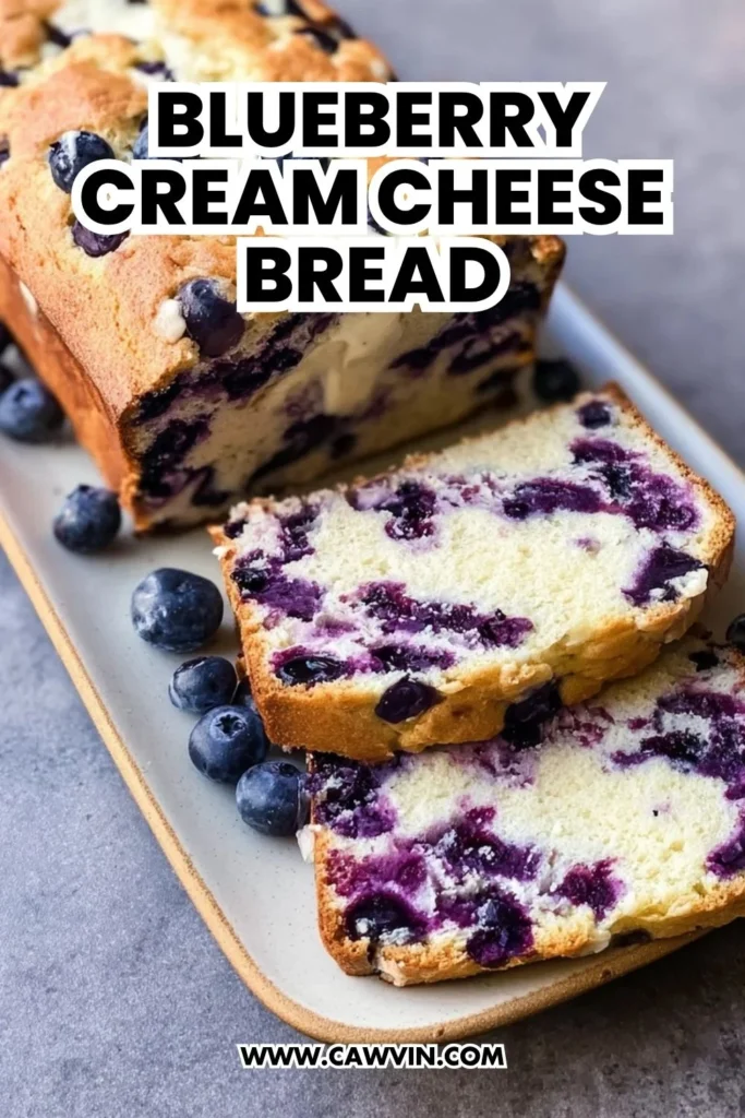 Blueberry Cream Cheese Bread - Easy Peasy Recipes