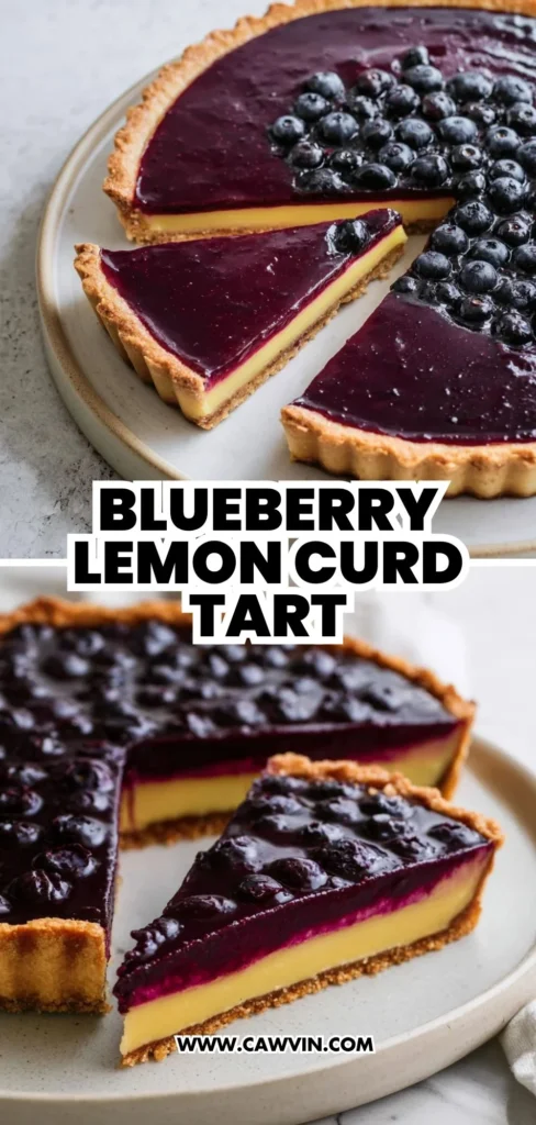 Blueberry Lemon Curd Tart 2 1 - Easy Peasy Recipes