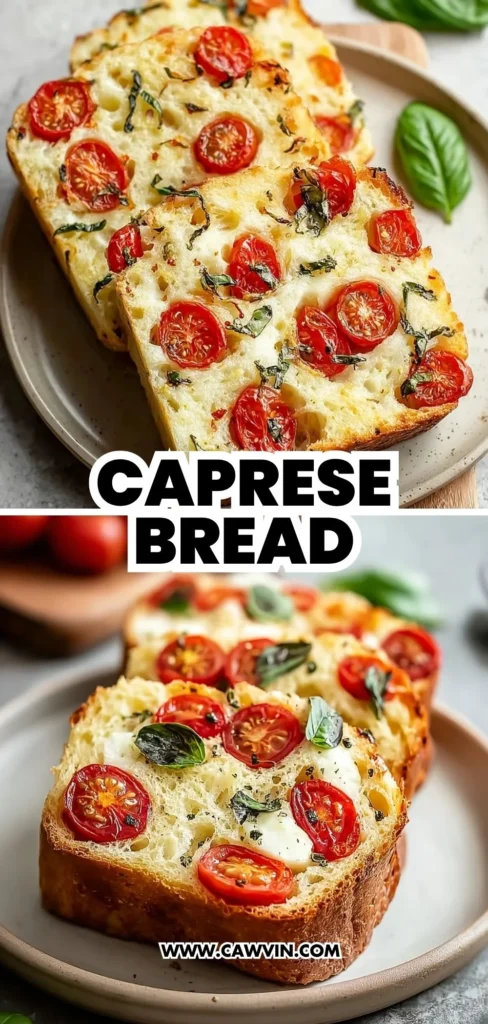 Caprese Bread 2 1 - Easy Peasy Recipes