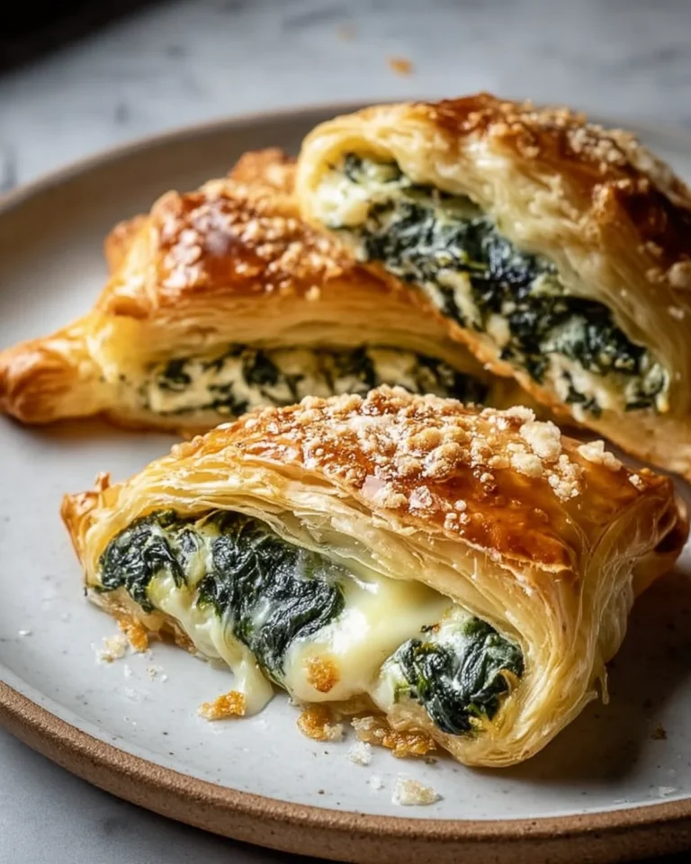 Cheese and Spinach Stuffed Pastry Recipe
