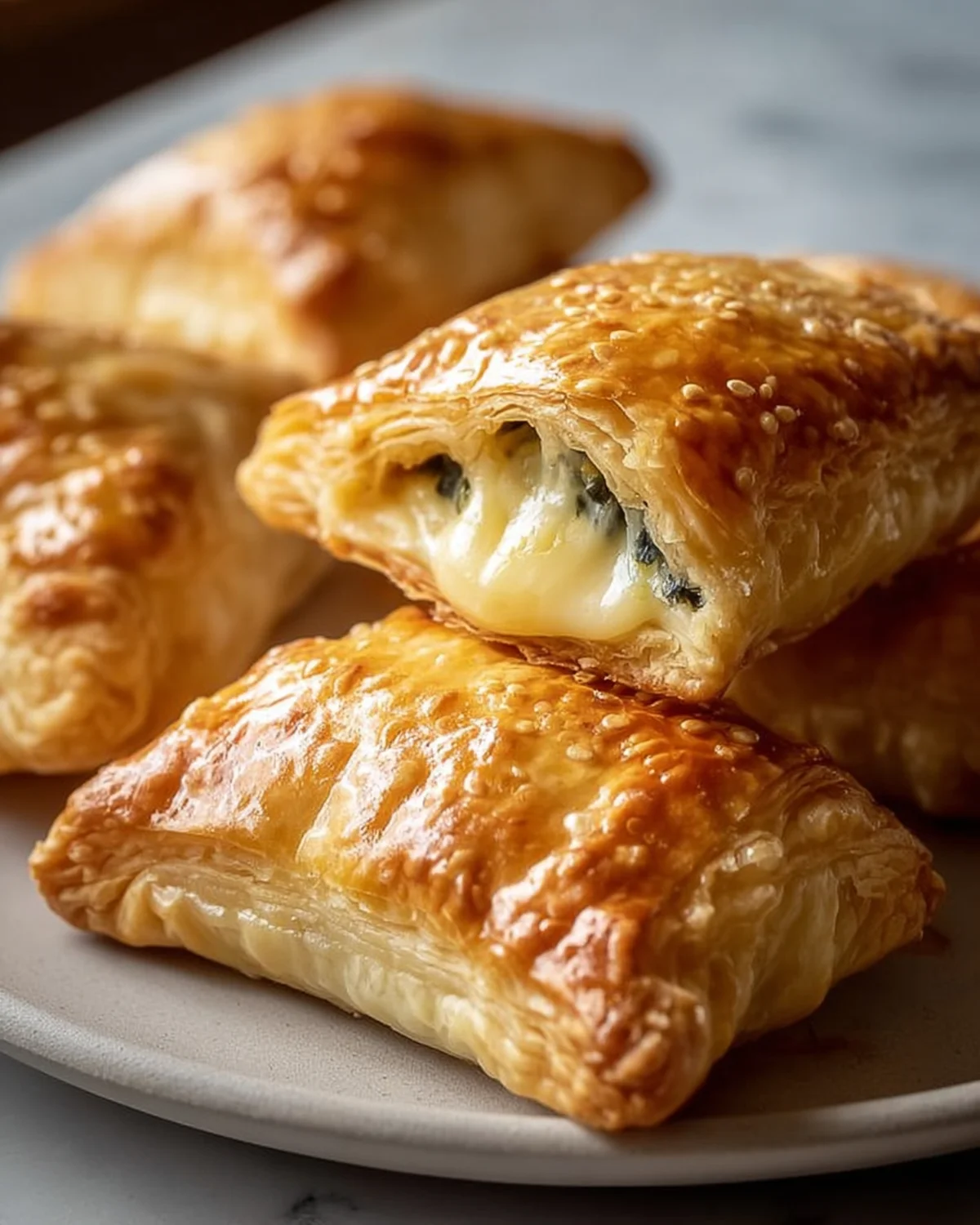 Cheese and Spinach Stuffed Pastry - Image 4