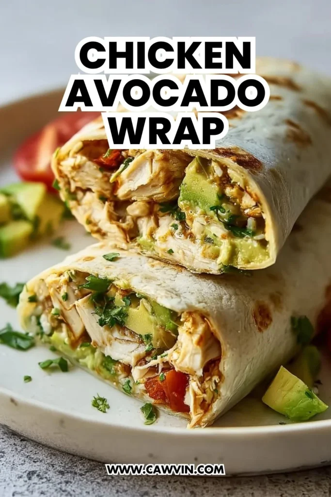 Chicken Avocado Wrap - Easy Peasy Recipes