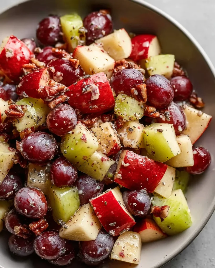 Cinnamon Apple Grape Salad Recipe