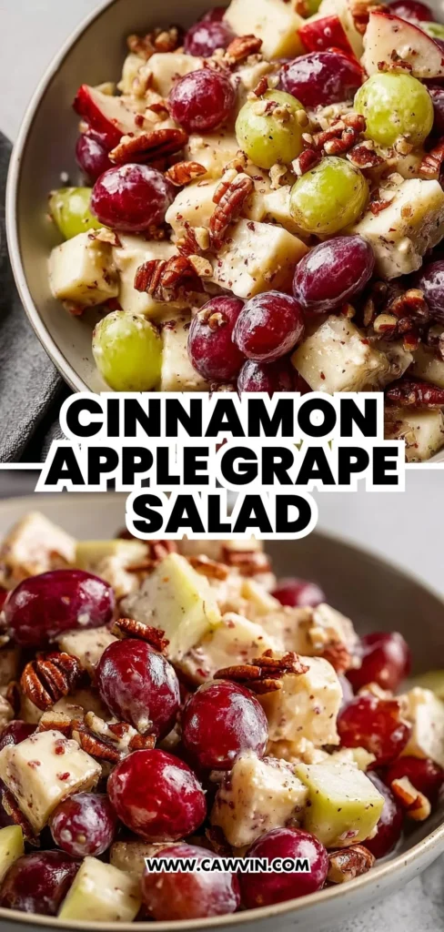 Cinnamon Apple Grape Salad 2 1 - Easy Peasy Recipes