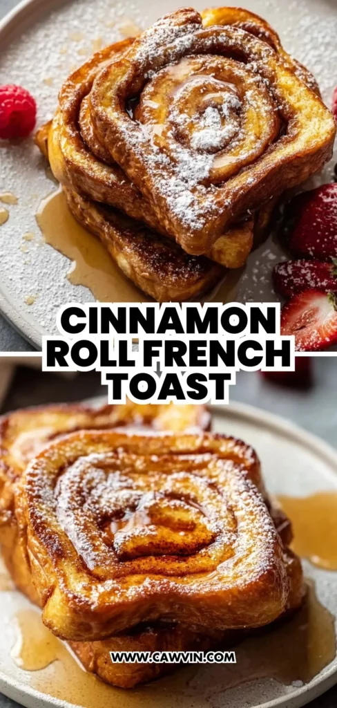 Cinnamon Roll French Toast 2 1 - Easy Peasy Recipes