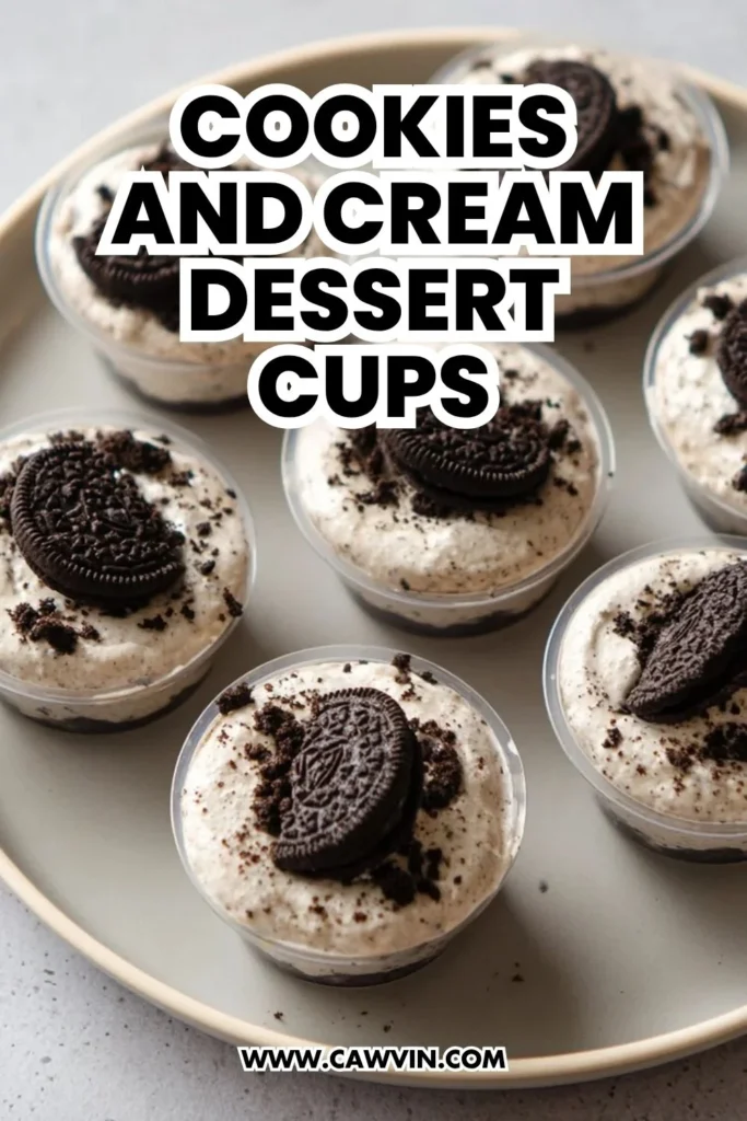 Cookies and Cream Dessert Cups - Easy Peasy Recipes
