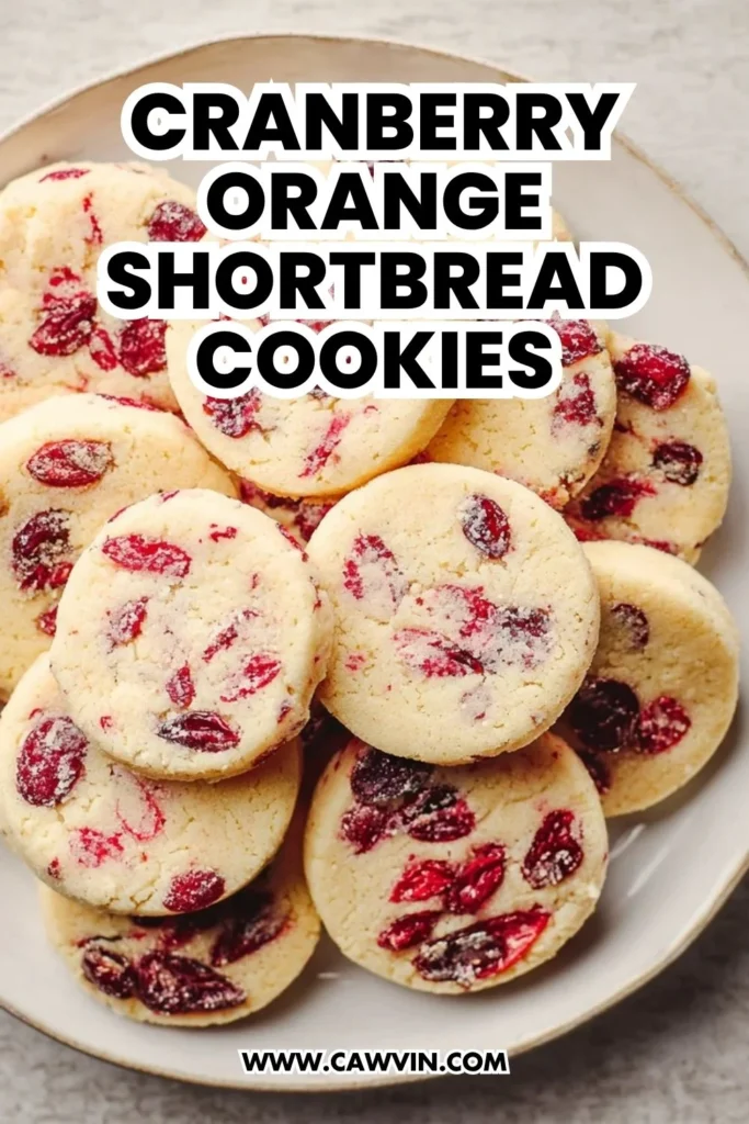 Cranberry Orange Shortbread Cookies - Easy Peasy Recipes