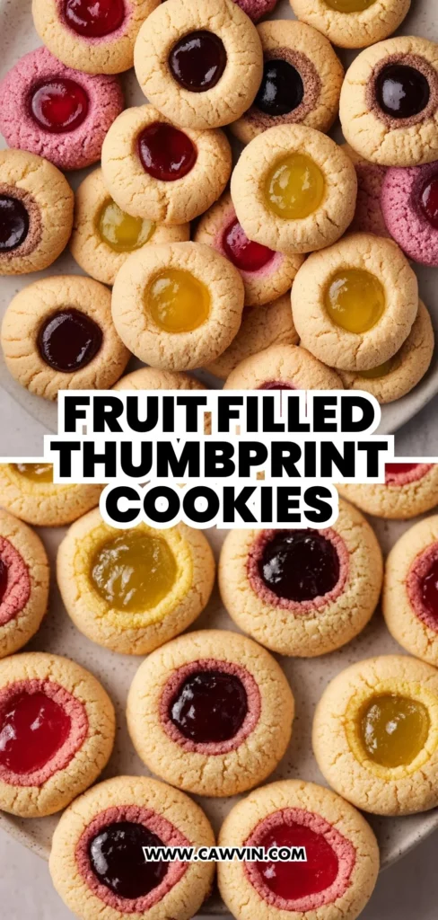 Fruit Filled Thumbprint Cookies 2 1 - Easy Peasy Recipes