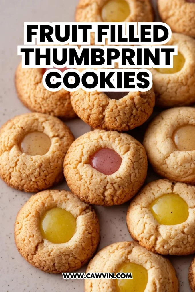 Fruit Filled Thumbprint Cookies - Easy Peasy Recipes