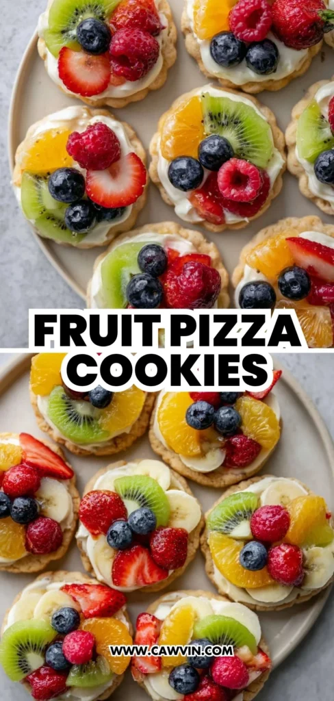 Fruit Pizza Cookies 2 1 - Easy Peasy Recipes