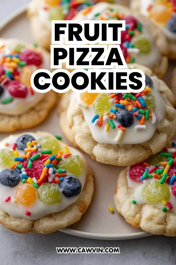 Fruit Pizza Cookies - Easy Peasy Recipes