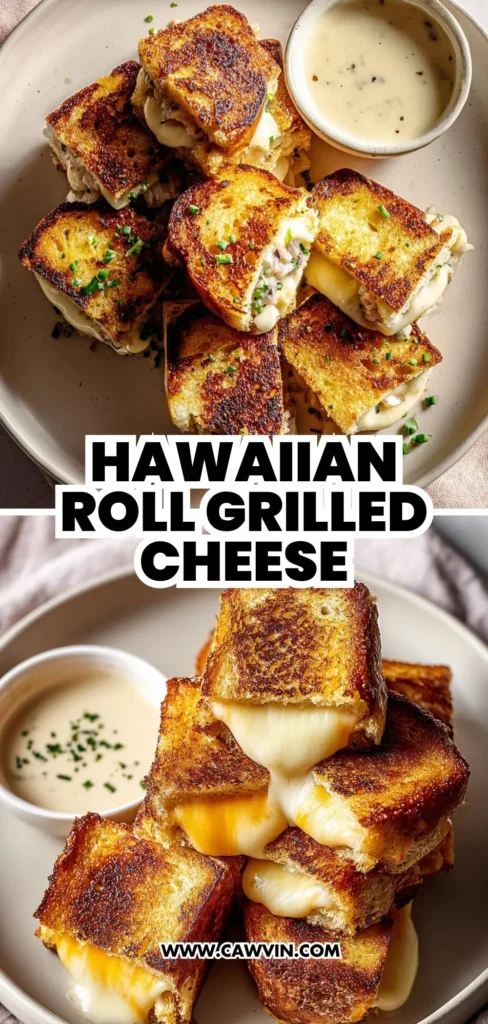 Hawaiian Roll Grilled Cheese 2 1 - Easy Peasy Recipes