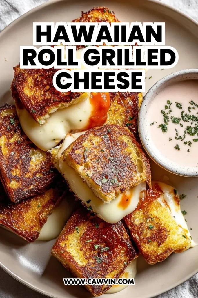 Hawaiian Roll Grilled Cheese - Easy Peasy Recipes