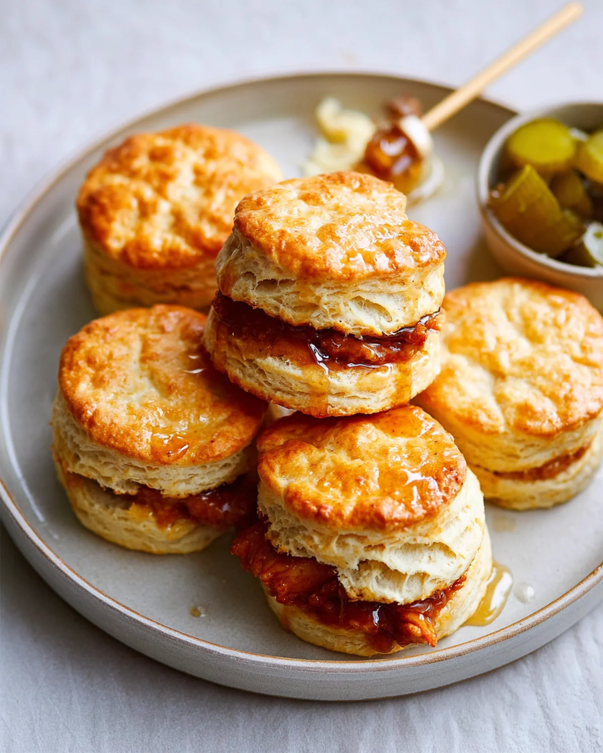 Hot Honey Chicken Biscuits Recipe