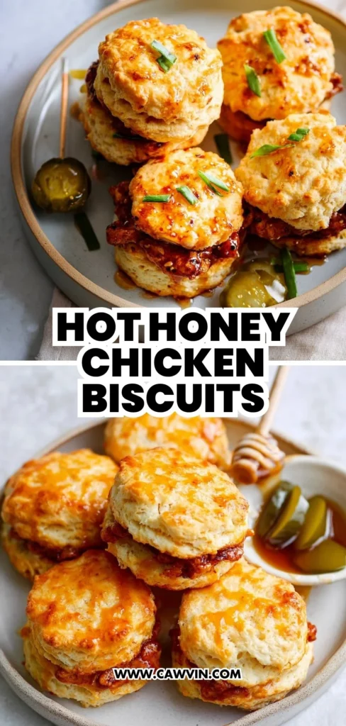 Hot Honey Chicken Biscuits 2 1 - Easy Peasy Recipes