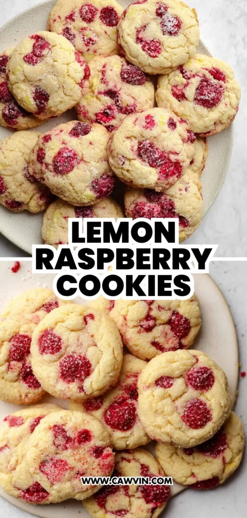 Lemon Raspberry Cookies 2 1 - Easy Peasy Recipes
