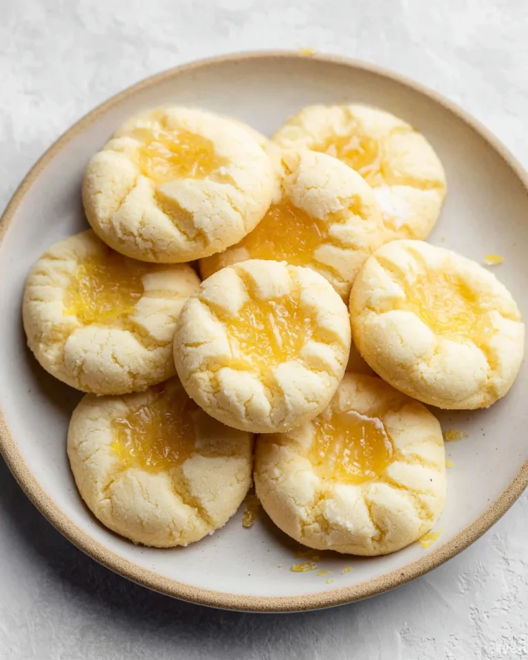 Lemon Thumbprint Cookies Recipe
