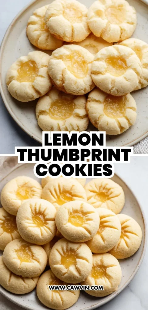 Lemon Thumbprint Cookies 2 1 - Easy Peasy Recipes