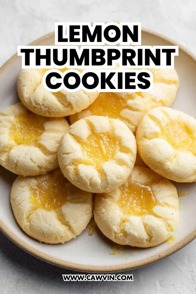 Lemon Thumbprint Cookies - Easy Peasy Recipes