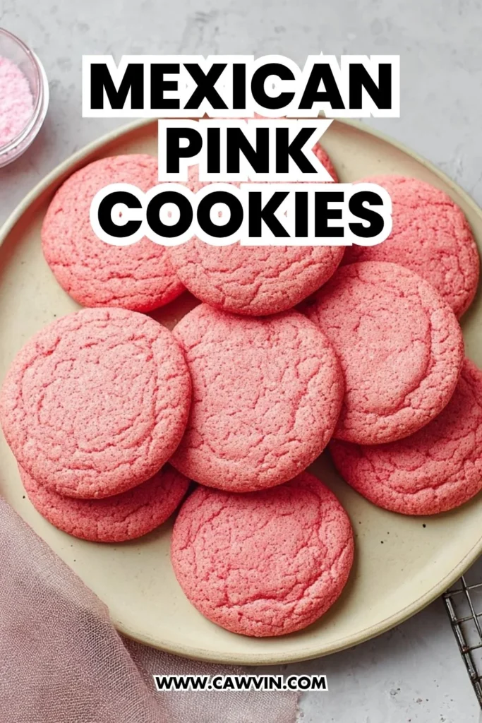 Mexican Pink Cookies - Easy Peasy Recipes