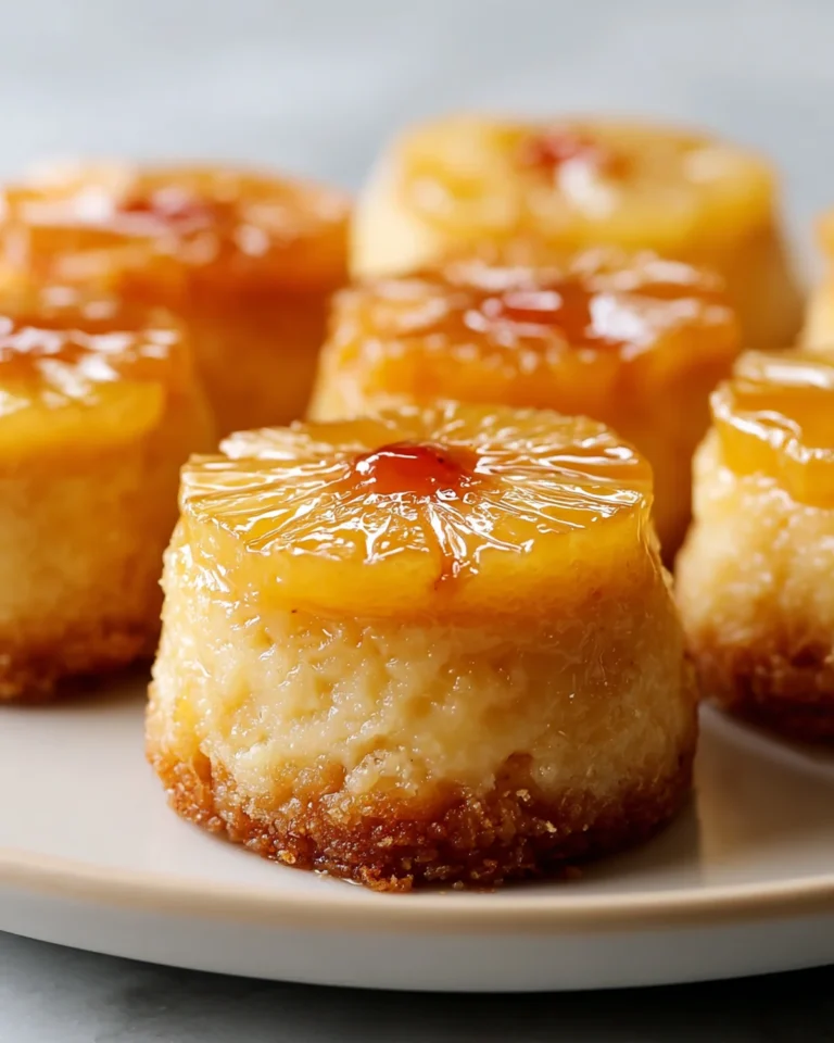 Mini Pineapple Upside-Down Cheesecakes Recipe