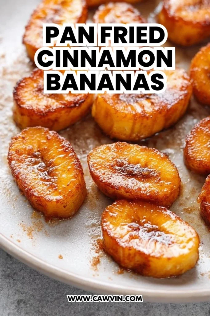 Pan Fried Cinnamon Bananas - Easy Peasy Recipes