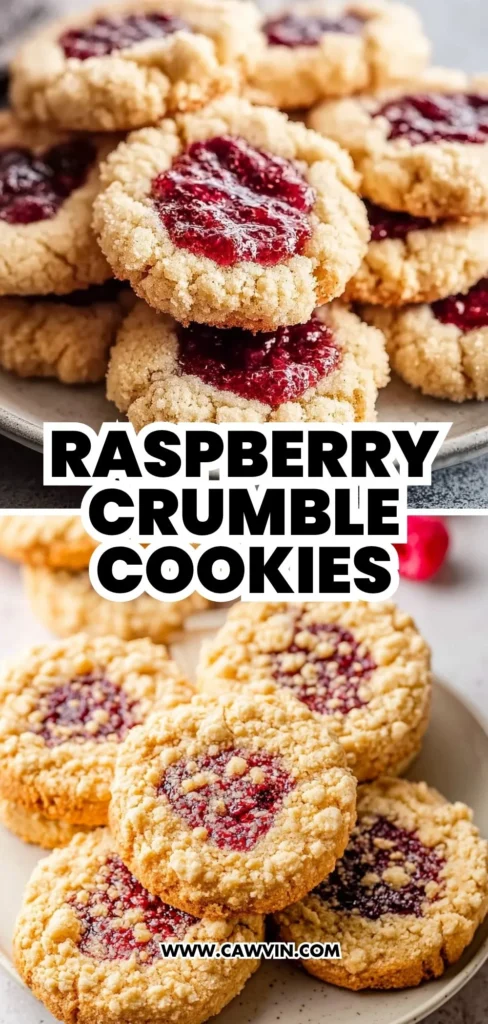 Raspberry Crumble Cookies 2 1 - Easy Peasy Recipes