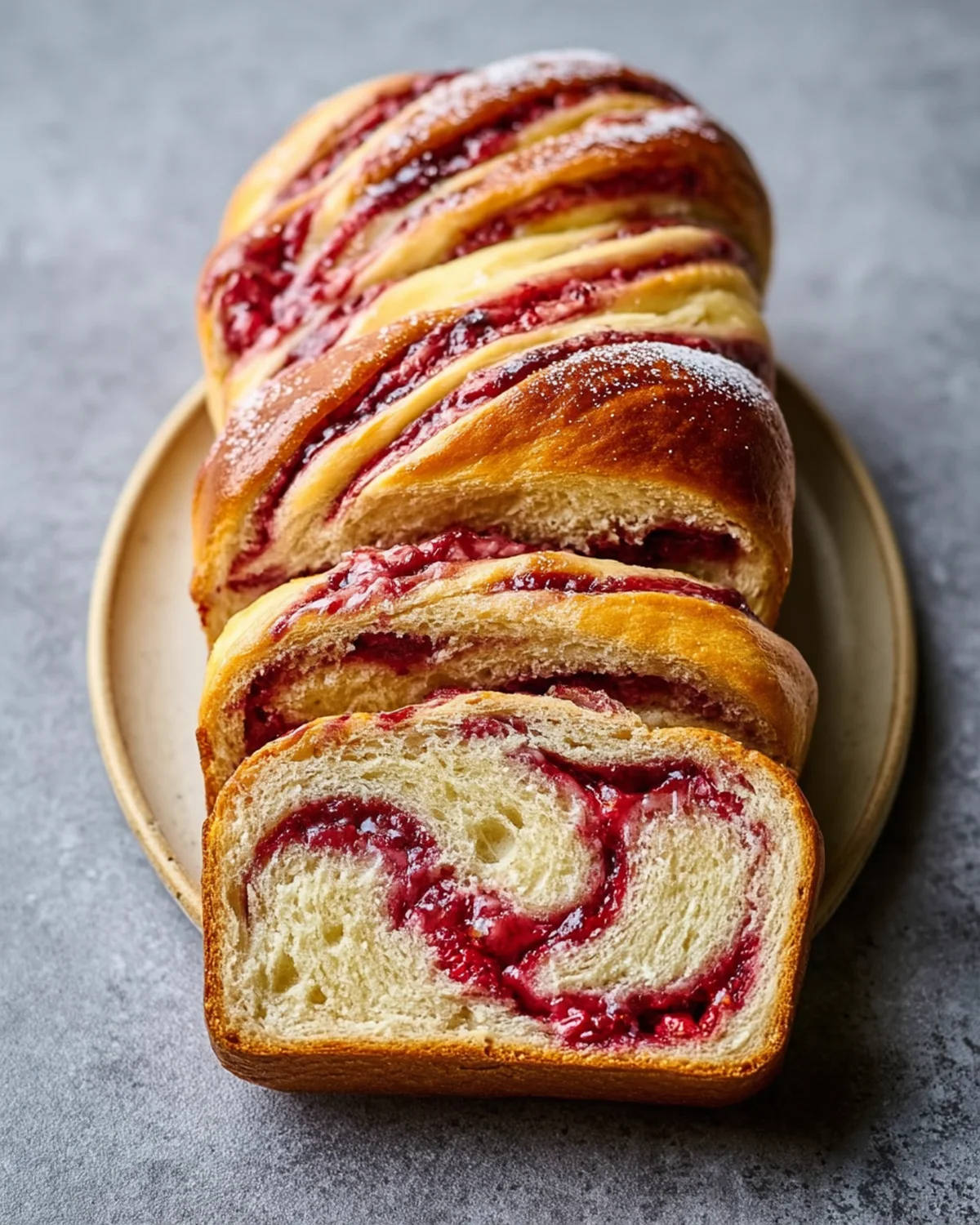 Raspberry Swirl Brioche Loaf Recipe Recipe
