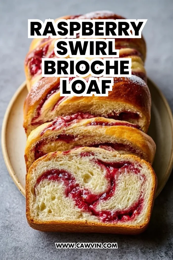 Raspberry Swirl Brioche Loaf Recipe - Easy Peasy Recipes