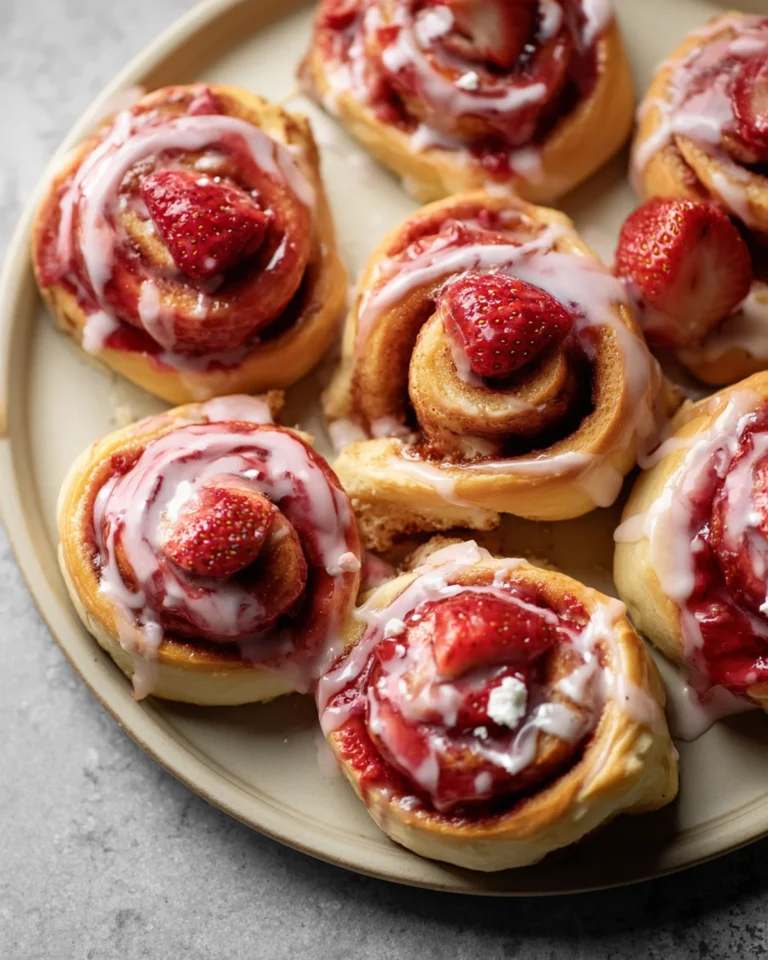 Strawberry Cinnamon Rolls Recipe