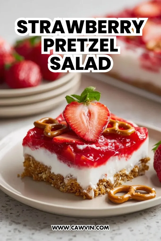 Strawberry Pretzel Salad - Easy Peasy Recipes