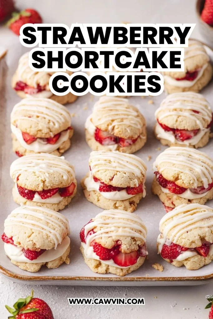 Strawberry Shortcake Cookies - Easy Peasy Recipes