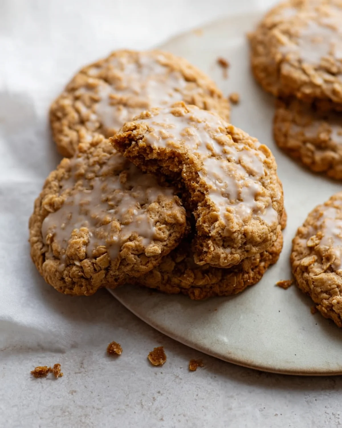 The Best Crumbl Iced Oatmeal Cookies Recipe