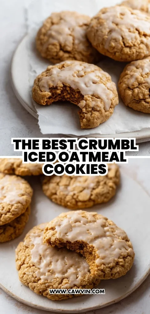 The Best Crumbl Iced Oatmeal Cookies 2 1 - Easy Peasy Recipes