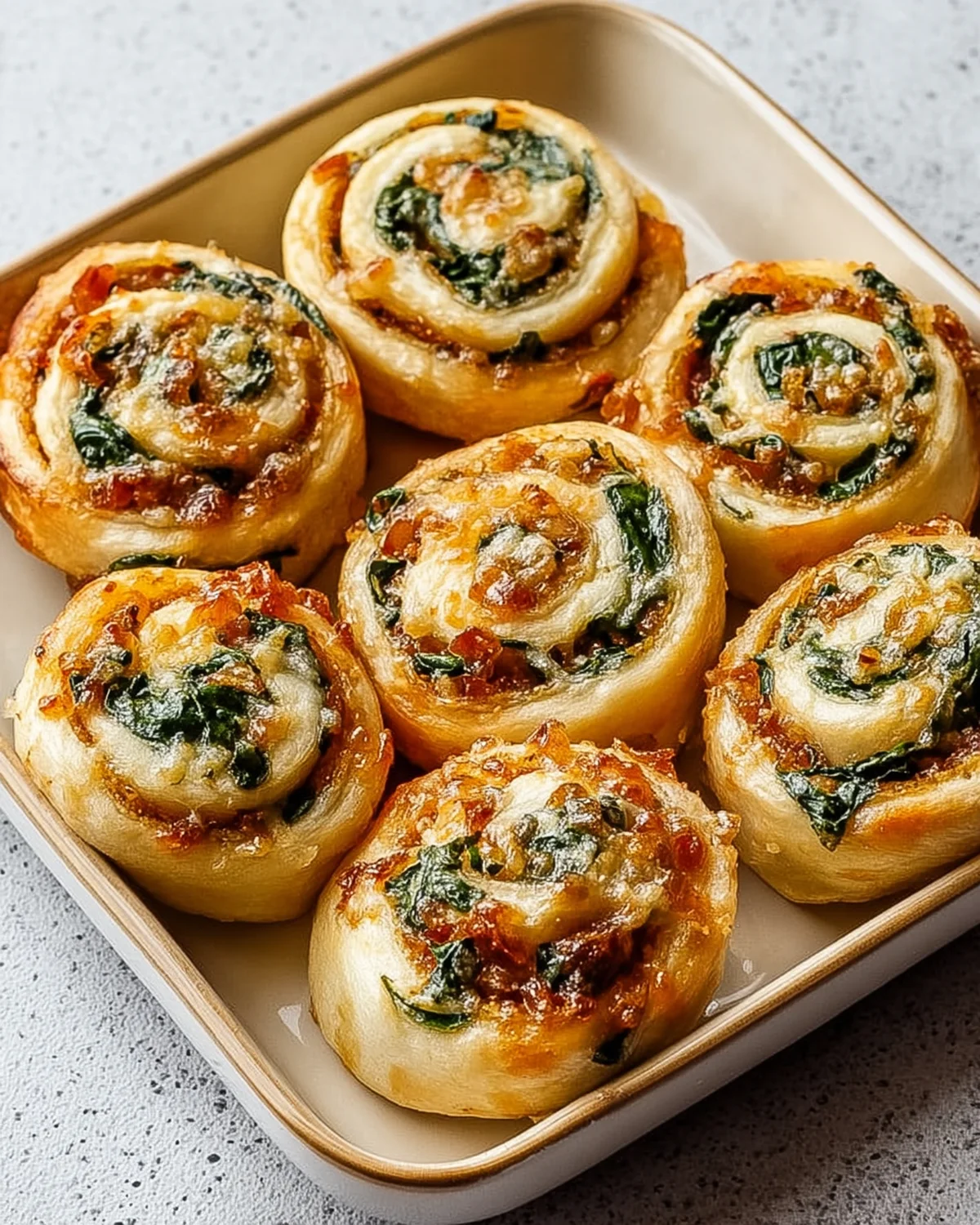 Vegan Caramelized Onion and Spinach Pizza Rolls - Image 2